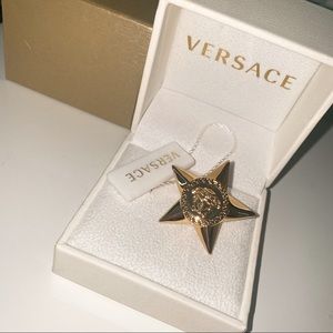 VERSACE Gold Star Medusa Brooch